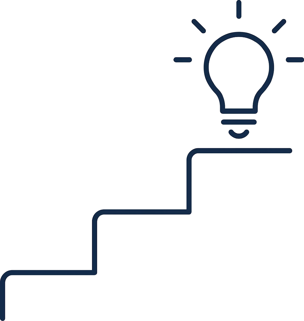 Steps leading upward to understanding